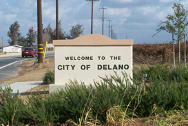Delano welcome sign